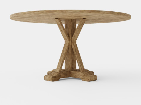 Lyon Dining Table Around 3D Model