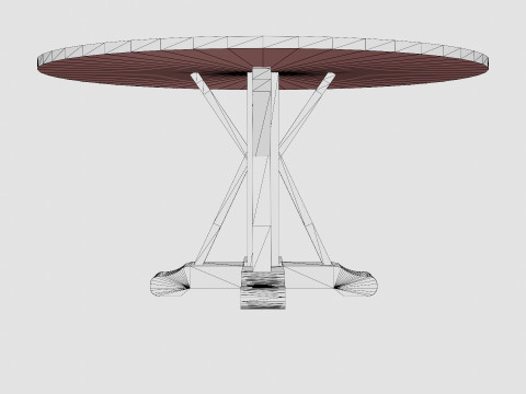 Lyon Dining Table Around 3D Model