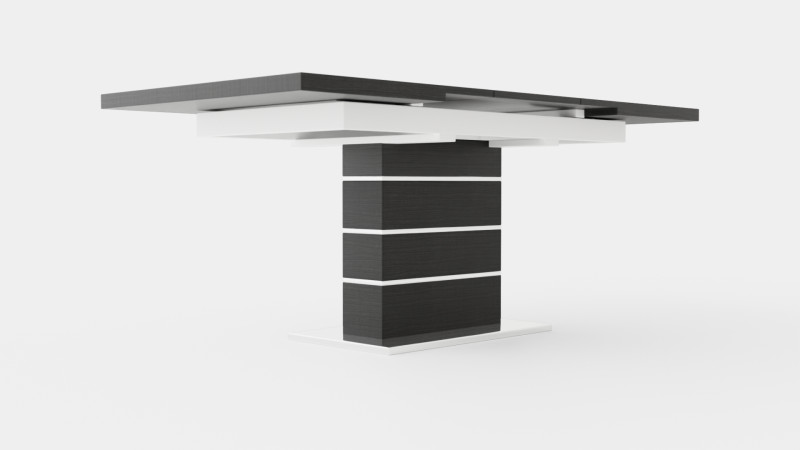 Macahan Extensionable Dining Table Modello 3D .c4d .max .obj .3ds .fbx .stl .blend