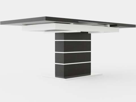 Macahan Extensionable Dining Table 3D-Modell
