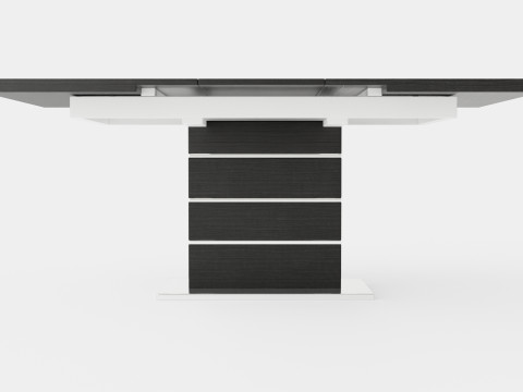 Macahan Extensionable Dining Table Modello 3D