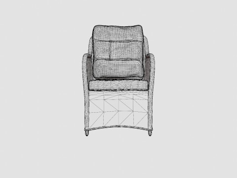 Marcus Armchair with Cushion 3D Модель