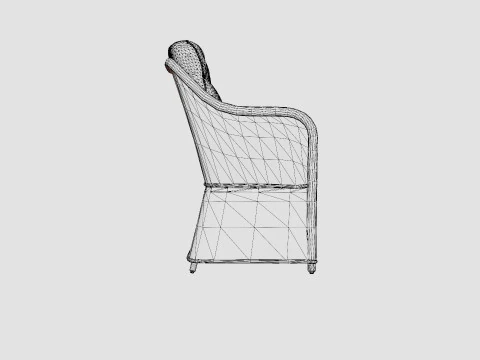 Marcus Armchair with Cushion 3D Model