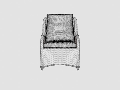 Marcus Ear Patches Armchair Modelo 3D