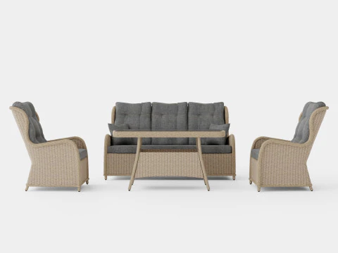 Poltronas de tinta Marcus Sofa Group 3 lugares Modelo 3D