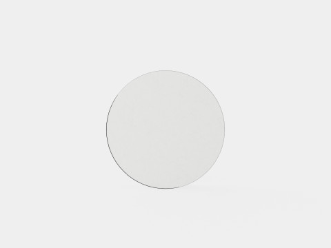 Marise Coffee Table Around White Steel Modèle 3D