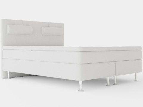 Meja Bed Package Light Gray With Neck Pillow 3D Model