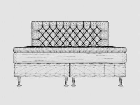 Meja Bed Package Black Modelo 3D