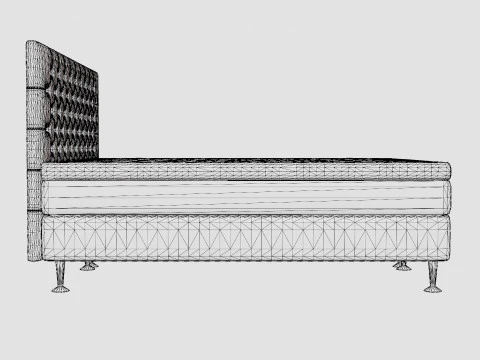 Meja Bed Package Black 3D Model