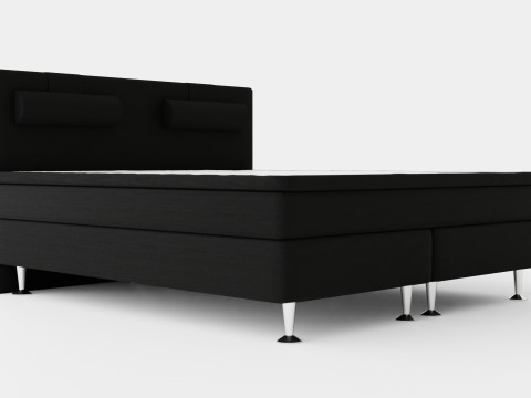 Meja Bed Package Black With Neck Pillow 3D Model