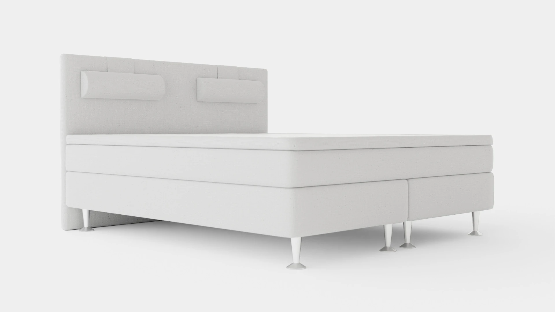 Meja Bed Package Light Gray With Neck Pillow 3D Model .c4d .max .obj .3ds .fbx .stl .blend 
