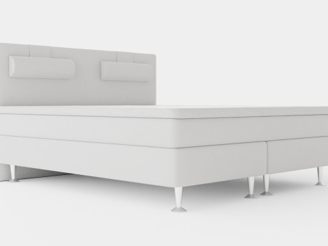 Meja Bed Package Light Gray With Neck Pillow 3D Model