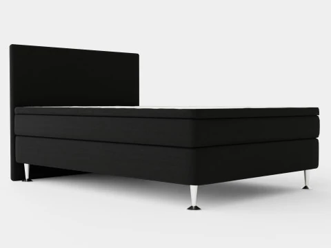 메자 컨티넨탈 침대 블랙 3D 모델