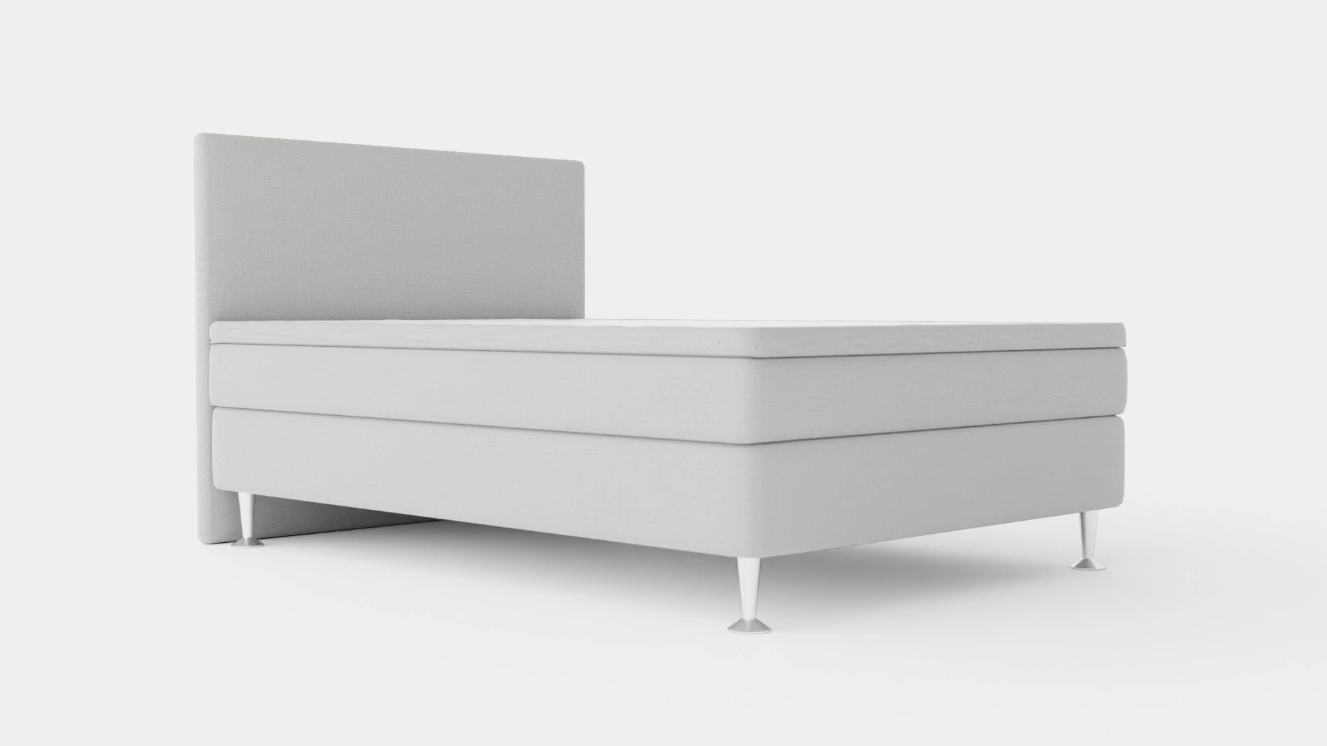 Meja Continental Bed Light Gray 3D Model .c4d .max .obj .3ds .fbx .stl .blend