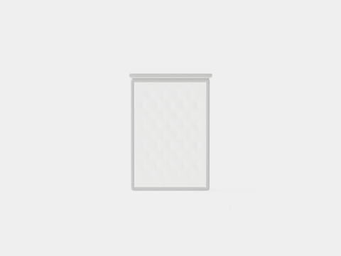 Meja Continental Bed Light Gray 3D Model