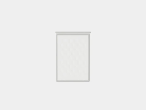 Meja Continental Bed Light Gray 3D Model