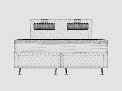 Meja Continental Bed Modello 3D