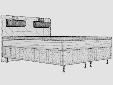 Meja Continental Bed 3D Model