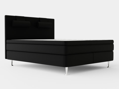 Meja Continental Bed Black 3D 模型