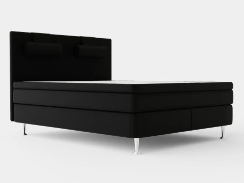 Meja Kontinentalbett Schwarz 3D Modell