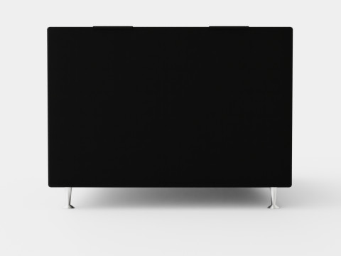 Meja Continental Bed Black 3D 모델