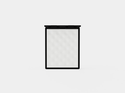 Meja Continental Bed Black 3D 모델