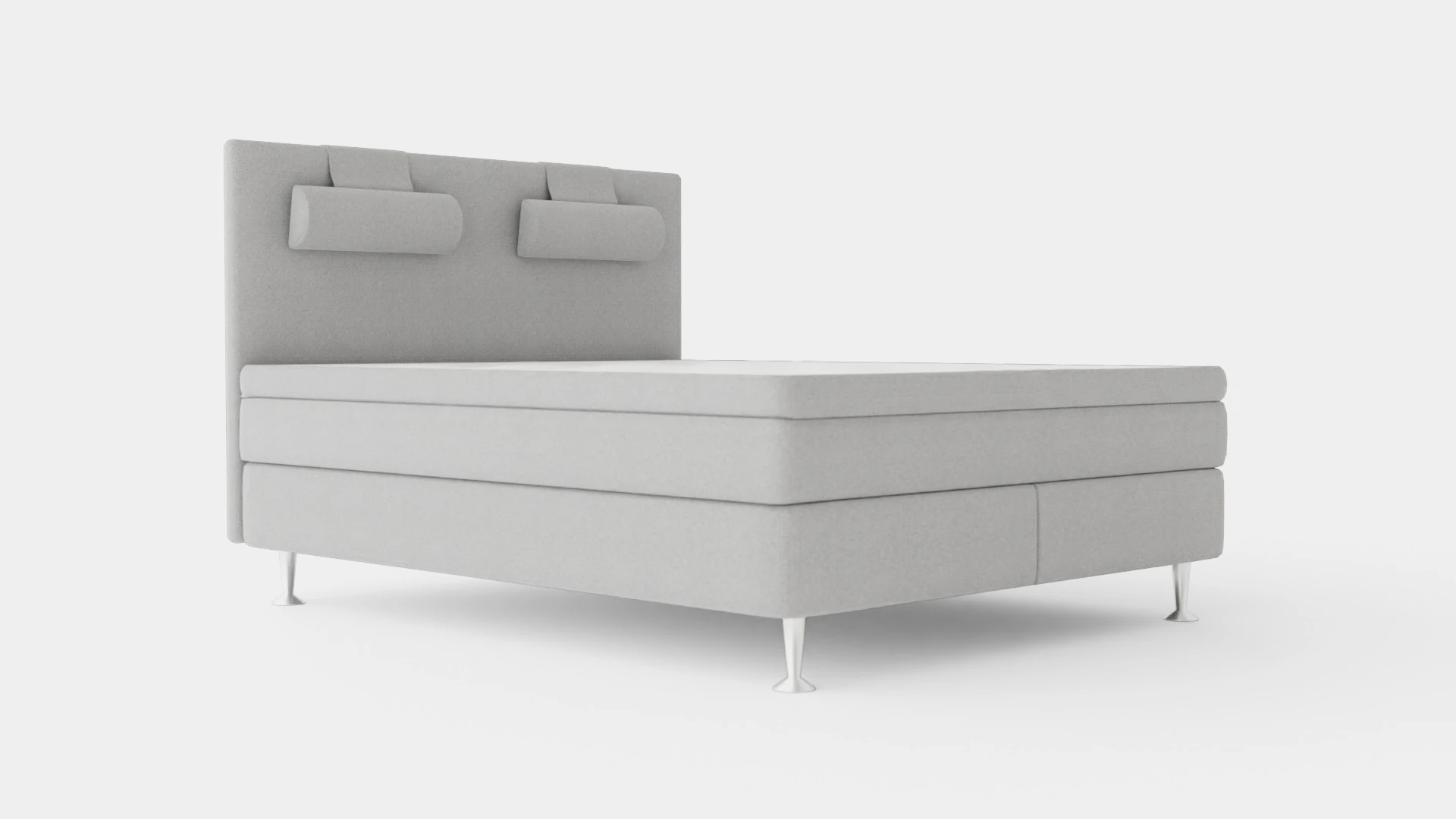 Meja Continental Bed Light Gray 3D Model .c4d .max .obj .3ds .fbx .stl .blend