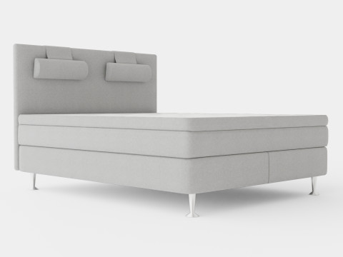 Meja Continental Bed Light Gray 3D Model