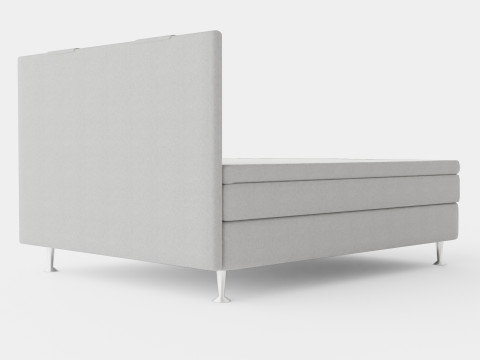 Meja Continental Bed Light Gray 3D Модель