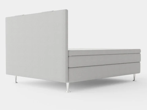 Meja Continental Bed Light Gray 3D Model