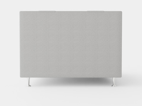 Meja Continental Bed Light Gray 3D Модель