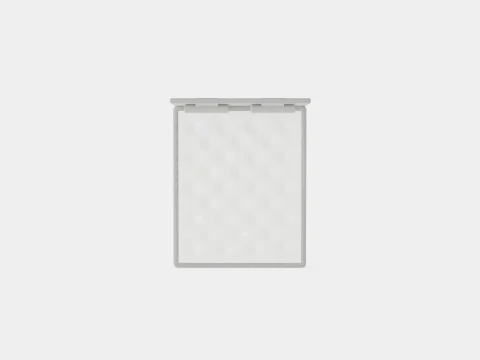 Meja Continental Bed Light Gray 3D Model
