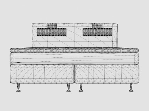 Meja Continental Bed 3D Model