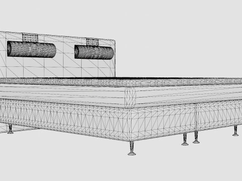 Meja Continental Bed 3D Model