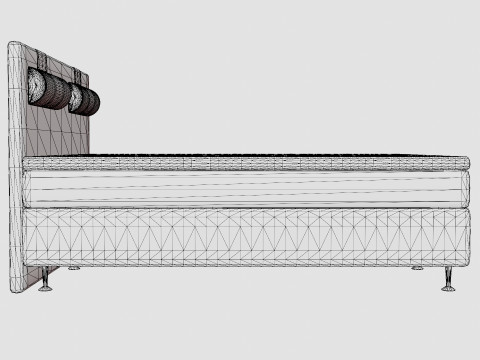 Meja Continental Bed 3D 모델