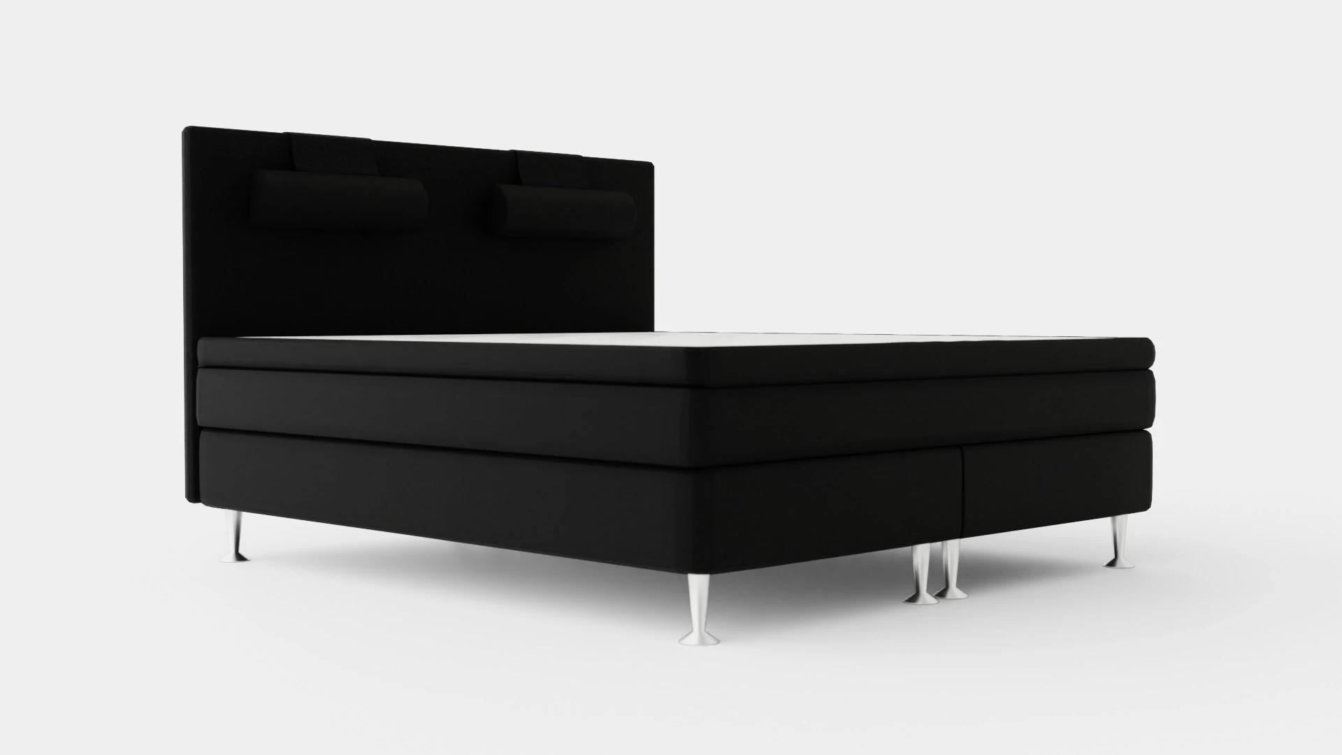 Meja Continental Bed Black 3D Model .c4d .max .obj .3ds .fbx .stl .blend