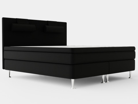 Meja Continental Bed Black 3D Model