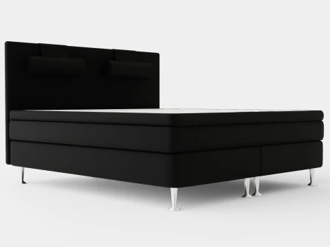 Cama Continental Meja Preta Modelo 3D