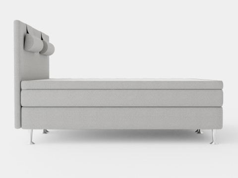 Meja Continental Bed Light Gray 3D Modell