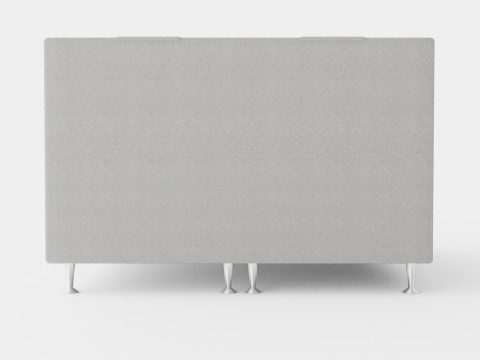 Meja Continental Bed Light Gray 3D Modell