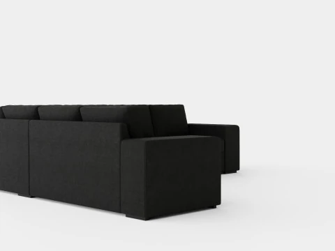 Memphi s Corner Sofa Reversible Dark Gray 3D Model