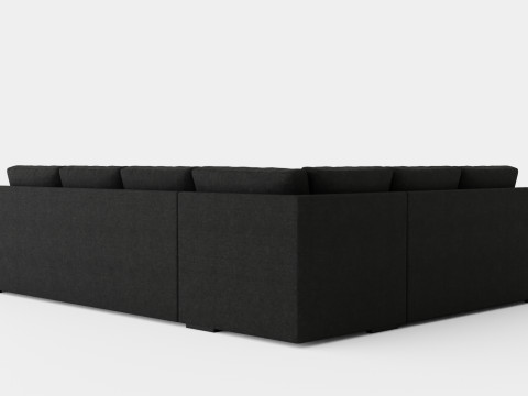 Memphi s Corner Sofa Reversible Dark Gray 3Dモデル