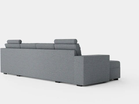 Memphis U Sofa With Divan Left 3D Model