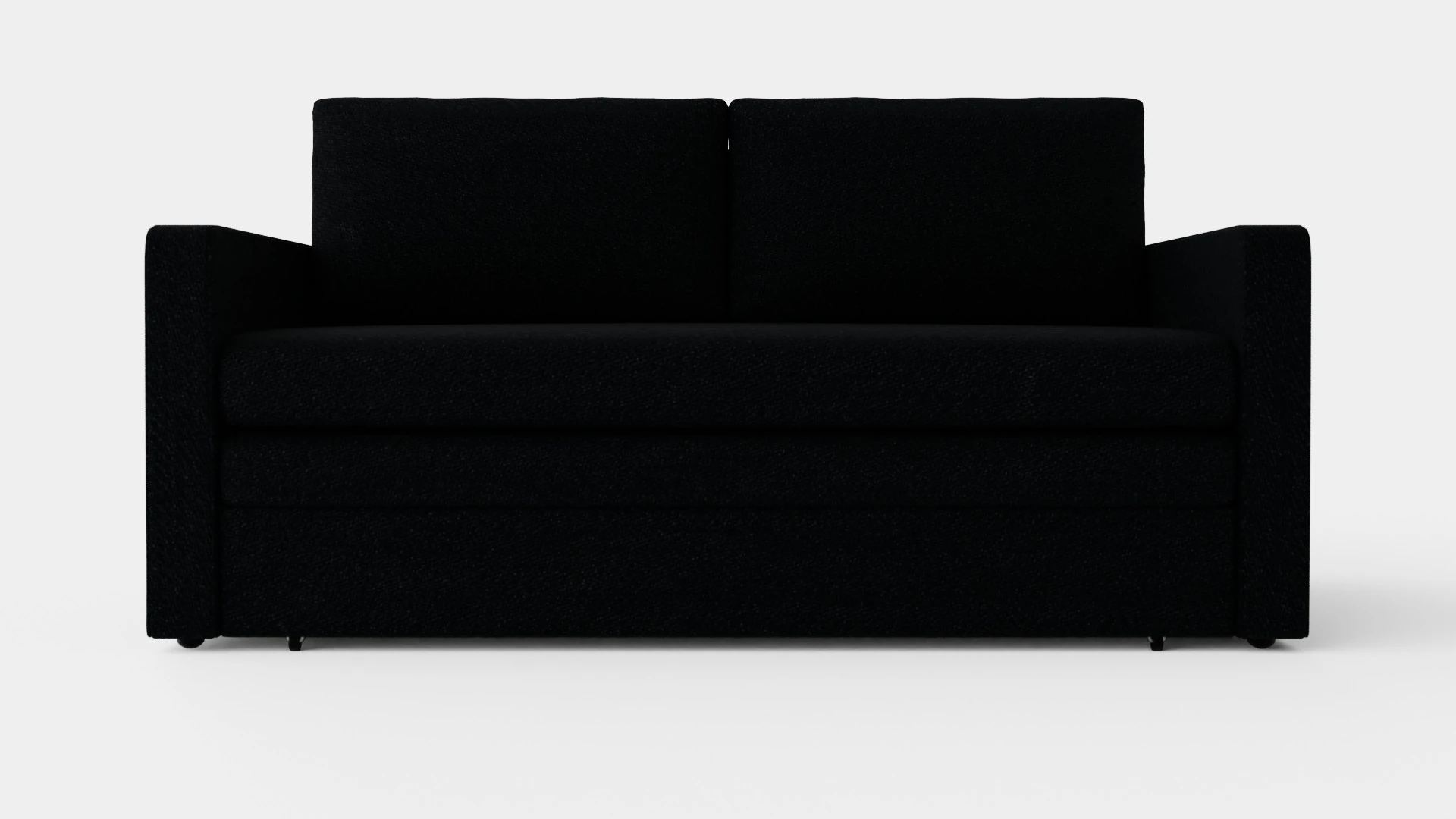 Minna Bed Sofa 2 Seater Black 3D Model .c4d .max .obj .3ds .fbx .stl .blend 