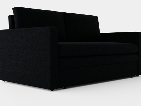 Minna Bed Sofa 2 Seater Black 3D Model