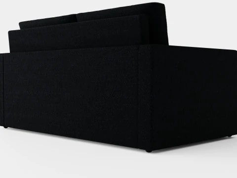 Minna Bed Sofa 2 Seater Black 3D Model