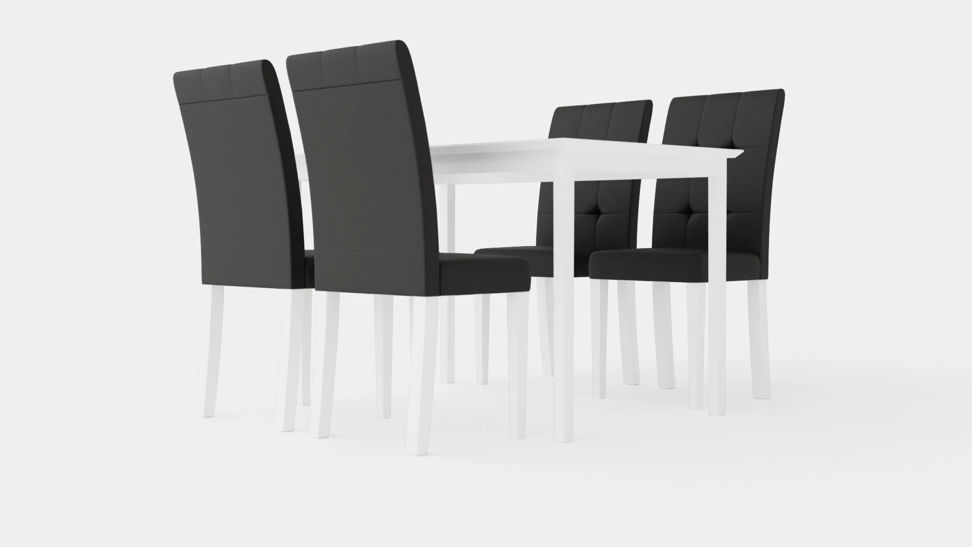 Michigan Food Group With 4 Viktor Chairs 3D Model .c4d .max .obj .3ds .fbx .stl .blend 