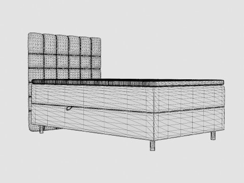 Montana Complete Bed Package Dark Gray Modelo 3D