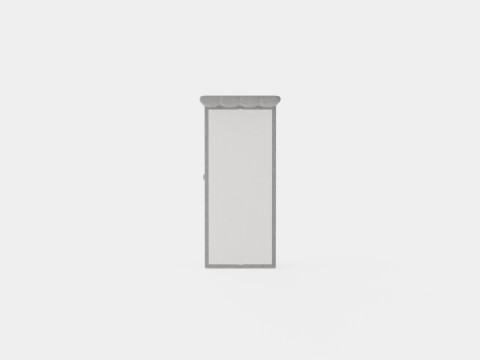 Montana Complete Bed Package Light Gray Modèle 3D
