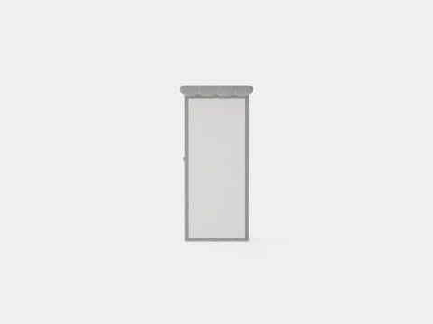 Montana Complete Bed Package Light Gray 3D Model